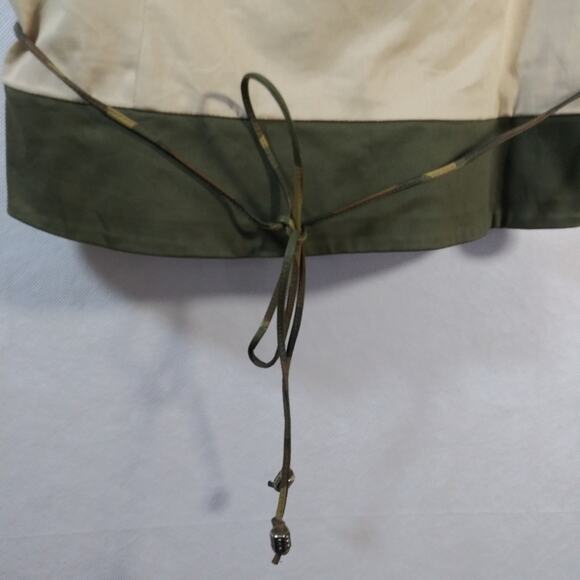 Citrine Green Tan Pants Set Business Casual Safari 2 Piece Set Size 14 - Picture 5 of 16